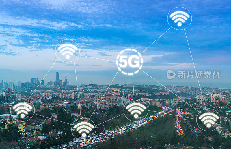 5G wifi技术数字概念